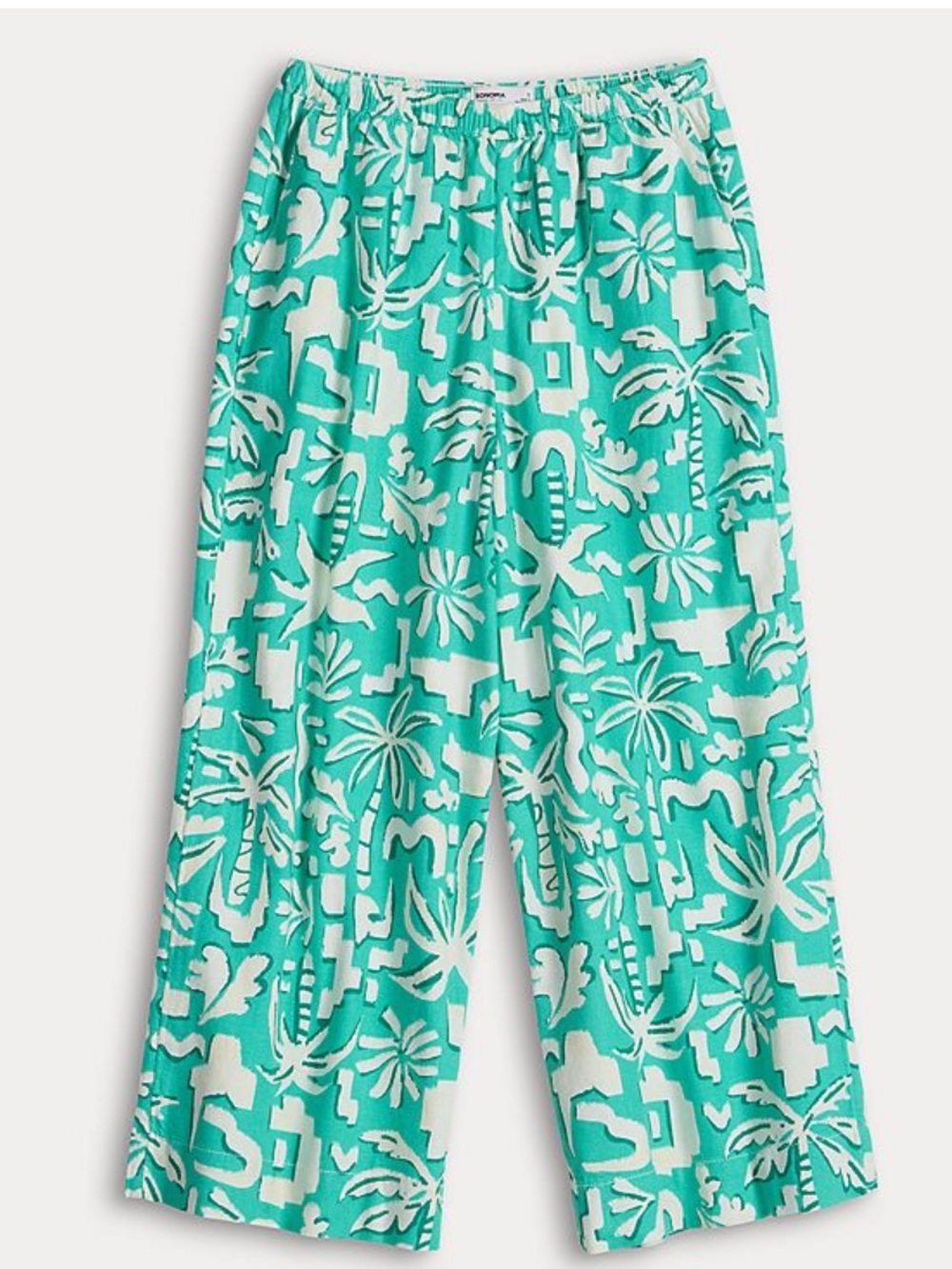 Sonoma goods for life cropped linen, easy pants XL - Picture 2 of 5